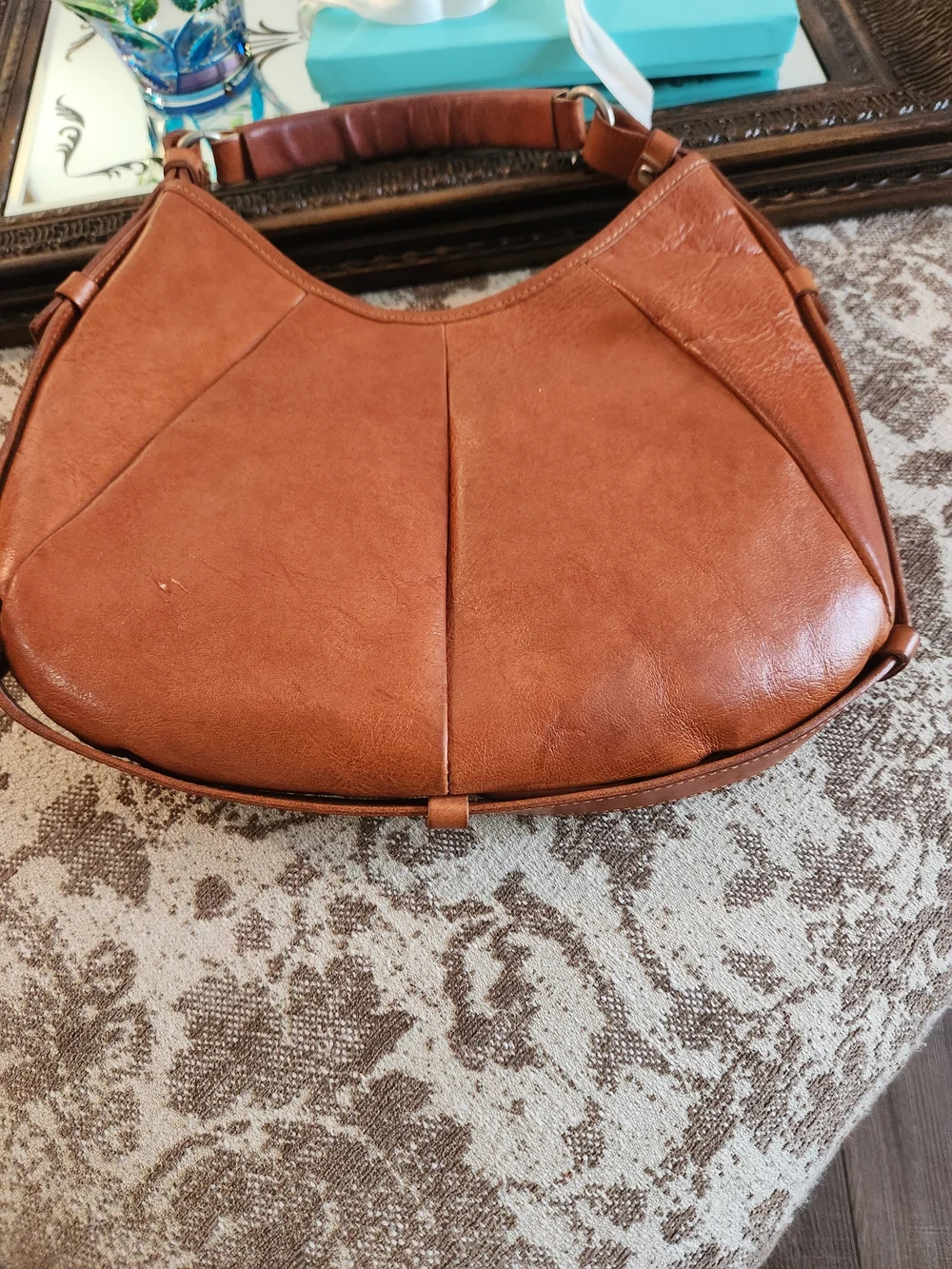 Wilsons Leather Cognac Brown Hobo Shoulder Bag